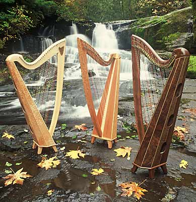 Three Thormahlen harps