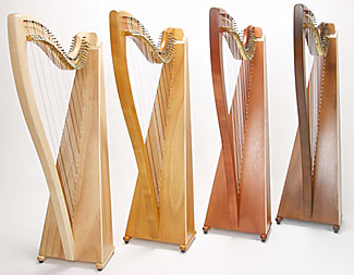 Serenade harps in different colors